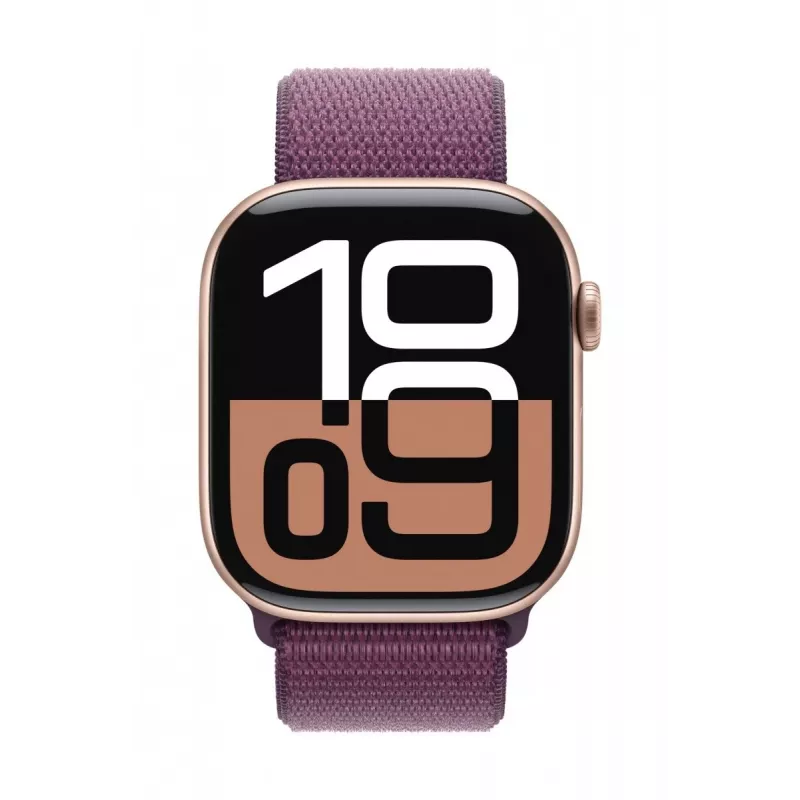 Zegarek Series 10 GPS 42 mm Różowo-złota aluminiowa koperta z Plum Sport Loop