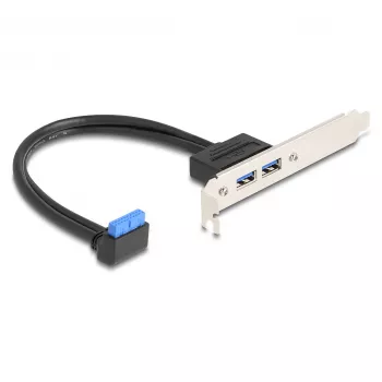 DeLOCK 83015 Wewnętrzny adapter USB 3.2 Gen 1 Czarny 5 Gbit/s