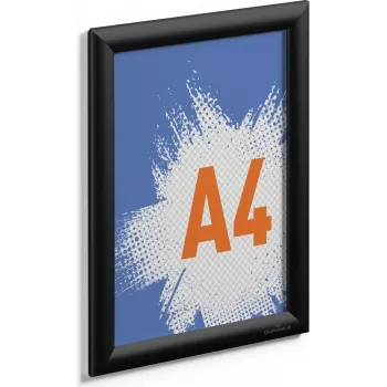 Ramka pojedyncza Durable 479601 Czarna Aluminium Plastik Polistyren