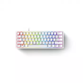 Mechaniczna klawiatura gamingowa Razer Huntsman Mini 60% Biała USB QWERTY US International Przełączniki optyczne