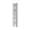 Szafka łazienkowa do przechowywania top e shop NEL II BIEL POŁ — wolnostojąca, 5 półek, 310×300×1740 mm, biała