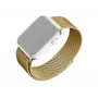 Metalowa siateczkowa bransoleta zamienna FIXED FIXMEST-434-GD do Apple Watch 42/44/45/46/49 mm, wykończenie złote