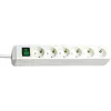 Brennenstuhl 1159520400 Stedosen-Leiste 6-fach 45° weiß mit Schalter 3 m Kabel H05VV-F3G1,5 POS-Reiter (1159520400)