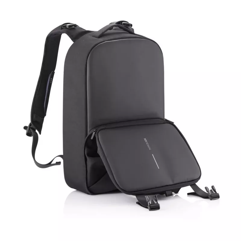Plecak XDDESIGN FLEX GYM BAG — 24 L, mieści tablet/laptop 15,6 cali / 39,6 cm, wyściełane regulowane paski, czarny