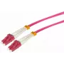 Tecline patchcord światłowodowy HD, 50/125 µm, wielomodowy, włókno OM4, wtyk LC duplex / wtyk SC duplex, fiolet wrzosowy, 3,0 m (798LS03)
