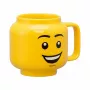 Kubek ceramiczny Room Copenhagen LEGO Happy Boy Mały Żółty 40460806 — mały kubek ceramiczny, wzór LEGO