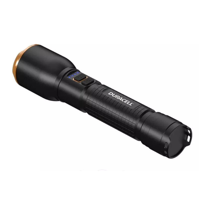 Latarka Duracell DF3000R, czarna