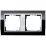 GIRA 2fach Rahmen Event Klar, Standard 55, System 55 Schwarz 0212736