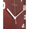 Zegar ścienny NeXtime Dash Red 3053ro, Ø35 cm, czerwony/srebrny