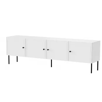 4D szafka RTV PALAZZO BIS 201x40x60 biały matowy