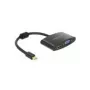 Adapter kabla wideo DeLOCK 65553 Mini DisplayPort HDMI VGA 0.18m