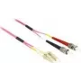 Kabel światłowodowy DeLOCK LC na ST wielomodowy OM4 0,5 m