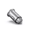 Ładowarka samochodowa Vention Two-Port USB A+A (30+30) Szary Mini Styl Aluminium