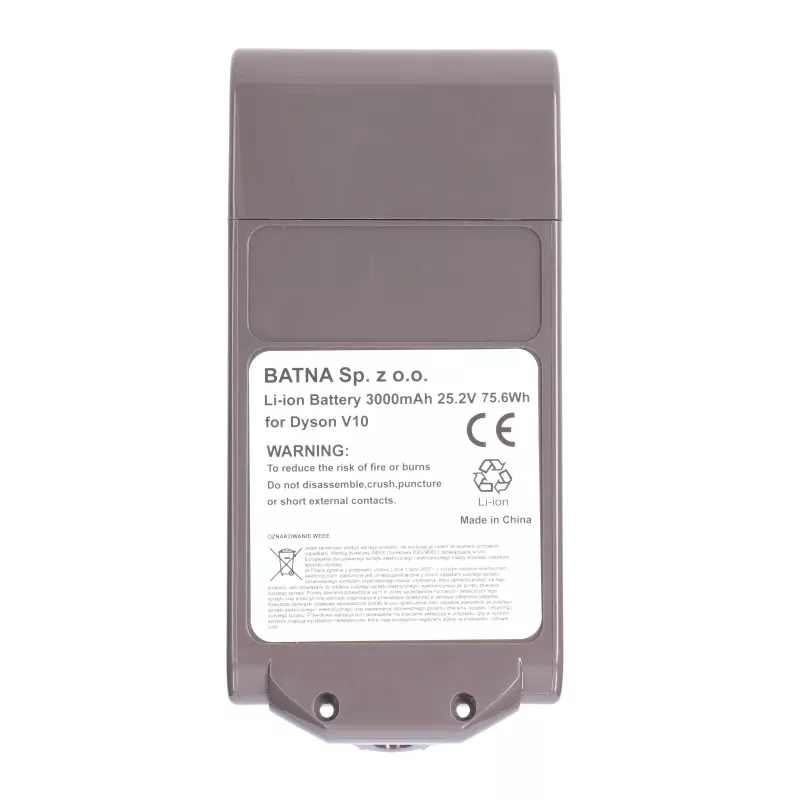 Bateria do odkurzacza Dyson V10 25,2 V 3000 mAh