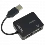 Koncentrator USB LOGILINK UA0139 — 4-portowy USB 2.0, 480 Mbit/s, czarny