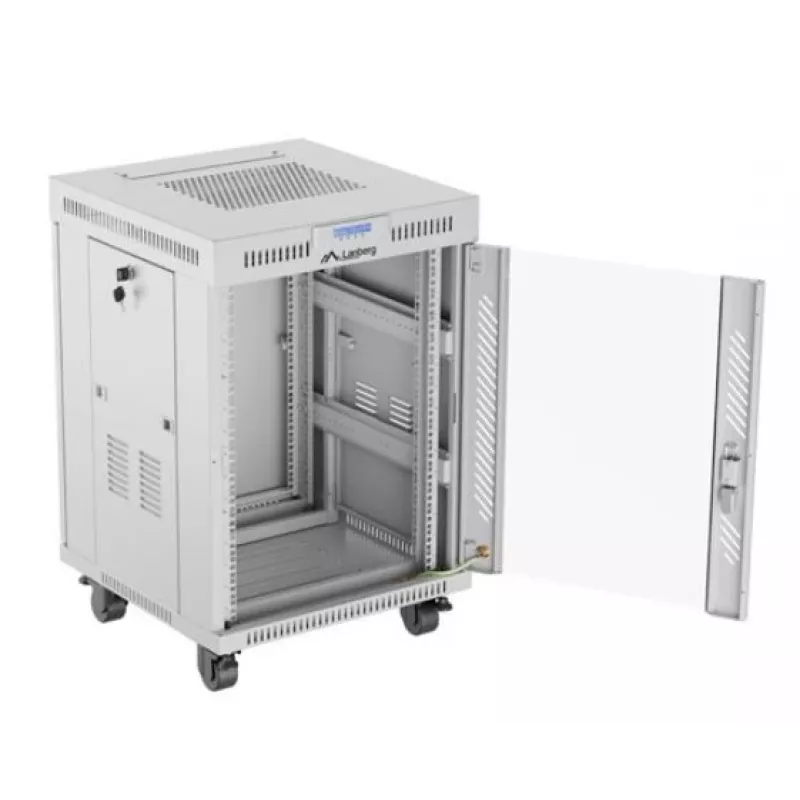 Szafa rack Lanberg FF01-6615-12SL 15U wolnostojąca szary