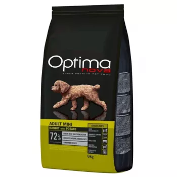 Sucha karma dla psa Optimanova Adult Mini Digestive Rabbit with Potato 6 kg