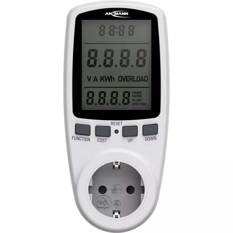 Miernik kosztów energii ANSMANN APM2 120-0007 z wyświetlaczem LCD