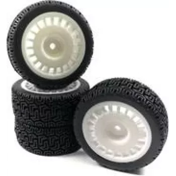 Absima 1 10 Rally Winded Complete Wheels Czarny 4 szt. (2510063)