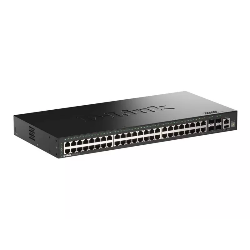D-Link 52-portowy zarządzalny przełącznik stackowalny Gigabit Smart z 4 portami 10G SFP+