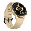 Smartwatch Zeblaze Btalk 3 Plus, okrągły ekran dotykowy IPS 1,39 cala 360×360, 260 mAh, złoty pasek silikonowy