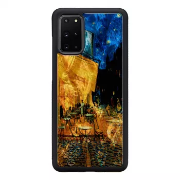 Etui ochronne iKins do Samsung Galaxy S20+ — czarne Cafe Terrace