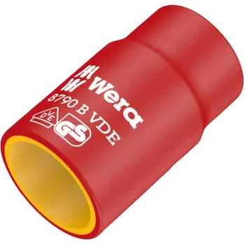 VDE Zyklop-Steckschlüssel-Einsatz, 18mm, 3/8 rot/gelb, isoliert bis 1.000 Volt