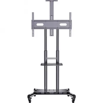 HAGOR HP Twin Stand HD - Wózek - do płaskich ekranów / sprzętu AV - Czarny - Przekątna ekranu: 140-213 cm (55-84) - Interfejs montażowy: do 800 x 500 mm (8210)