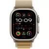 APPLE Watch Ultra 2 GPS + Cellular 49mm Natural Titanium Case z Tan Alpine Loop - Duży
