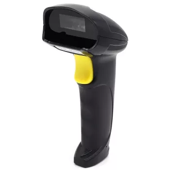 Przewodowy ręczny skaner kodów kreskowych 1D/2D QOLTEC 50853 — USB, obudowa ABS, kabel 1,65 m, 97×65×167 mm, 105 g