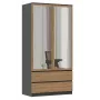 Topeshop SZAFA MALWA AN/AR L bedroom wardrobe/closet 5 shelves 2 drzwi(s)