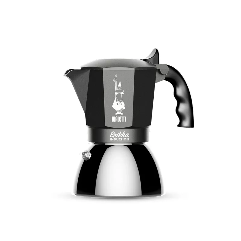 Ekspres do kawy BIALETTI BRIKKA INDUCTION 4TZ 180 ml Antracyt, Srebrny