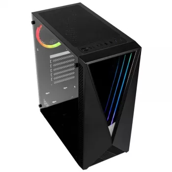 Kolink VOID RGB Obudowa wieżowa RGB Czarna Wentylator LED Okno Filtr przeciwkurzowy PC E