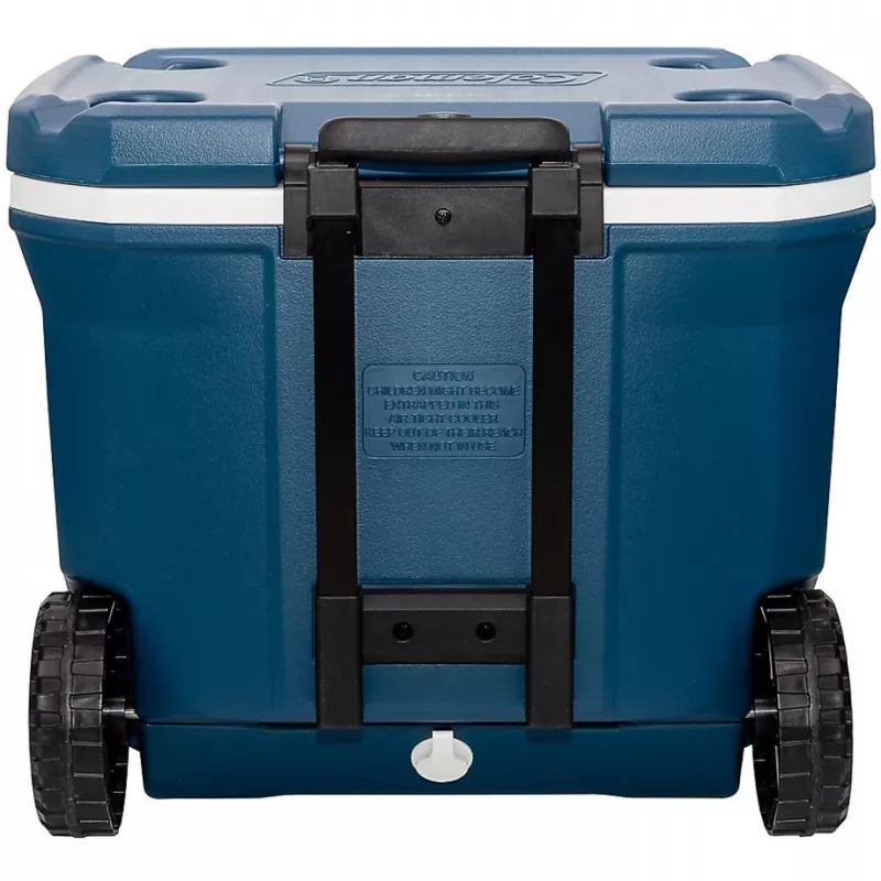 Coleman 50QT Xtreme, chłodziarka na kółkach, niebieski, plastik, poliuretan (PU), czarny, 47 l, 113 kg