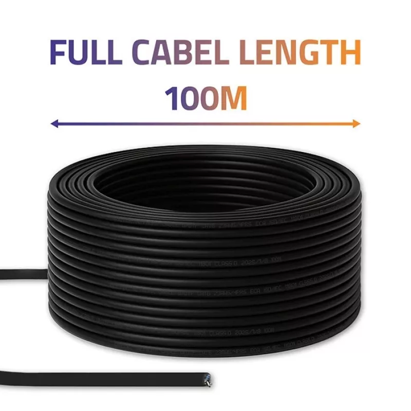 Kabel krosowy UTP QOLTEC CAT6 100 m czarny