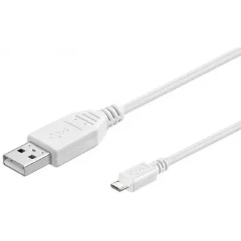 Kabel USB Microconnect USBABMICRO0,60W USB 2.0 0,6 m USB A – Micro-USB B, biały
