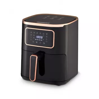 Frytkownica beztłuszczowa HEINRICH'S HFR 8216 — 5,0 L, 1450 W, czarna, LED, sterowanie dotykowe