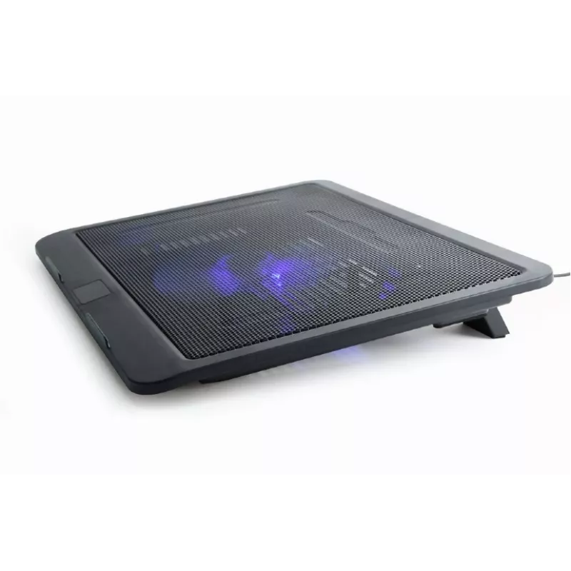 Podstawka pod laptopa Gembird NBS-1F15-04 do laptopów do 15 cali, czarna, ABS, 330×250×25 mm