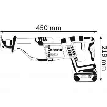 Bosch 0 601 64J 000 piła szablasta 2700 spm czarny, niebieski, czerwony, srebrny