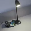 Lampa biurkowa Tellur TLL151361 z bezprzewodową ładowarką Qi i głośnikiem Bluetooth, regulowane oświetlenie
