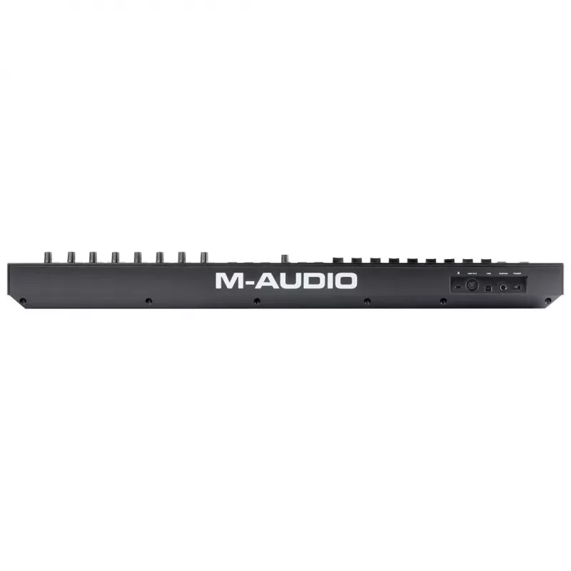 Kontroler klawiaturowy MIDI M-Audio Oxygen Pro 49 — 49 klawiszy, 16 padów, 9 suwaków, wyświetlacz OLED, USB, wyjście MIDI