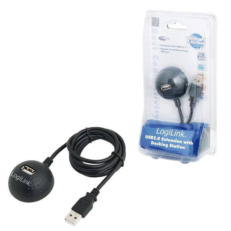 Kabel przedłużający USB 2.0 ze złączem stacji dokującej