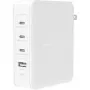Ładowarka ścienna 140W 4-porty (3xC 1xA) z wtyczkami UK, EU, US biała