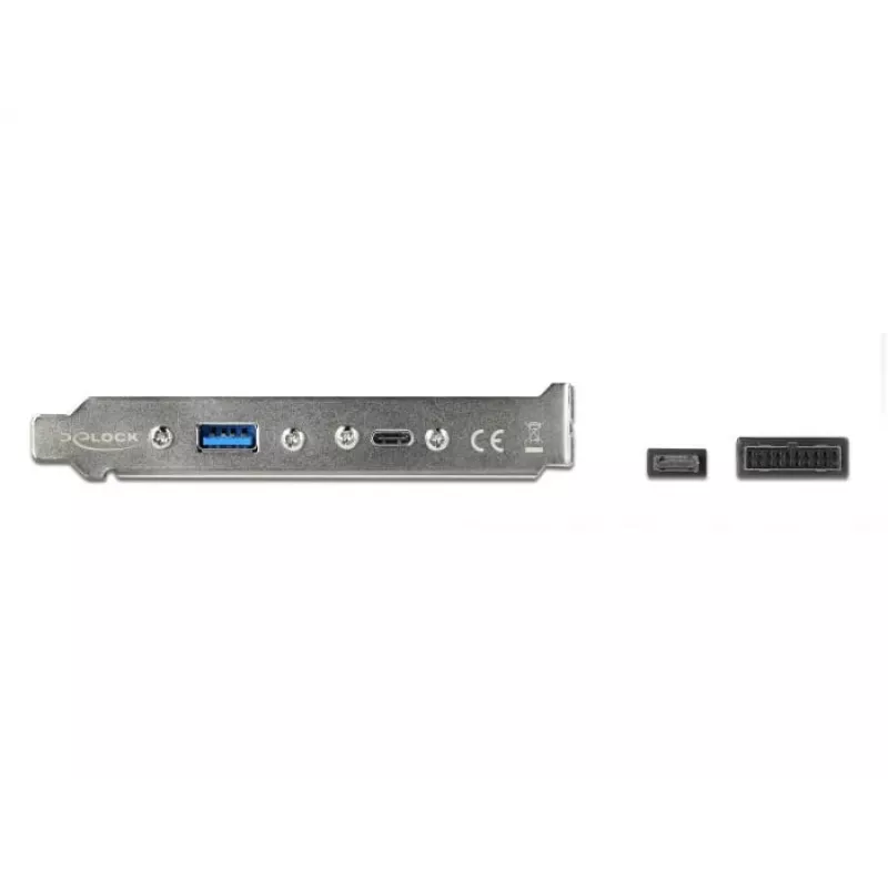 Wspornik slotowy DeLOCK 89934 z 1 portem USB Type-C i 1 portem USB Type-A