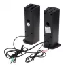 2-w-1 Głośnik PC Soundbar Komputerowy RGB LED Podświetlenie Stereo Gaming USB 2 x 3W AUX 3.5 mm
