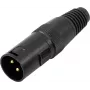 Złącze XLR 3-pin Omnitronic 30208430 — męskie/żeńskie złącze audio, 3-pin