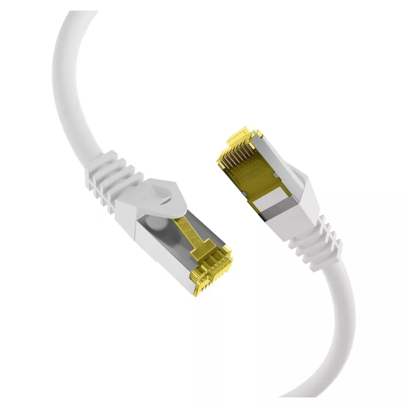 Kabel krosowy EFB-Elektronik RJ45 kat. 6A S/FTP LSZH kat. 7, surowy, biały, 0,15 m, producent: EFB Elektronik (MK7001.0,15W)