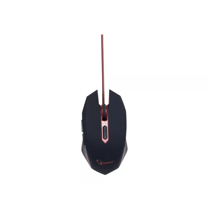 Myszka USB optyczna gamingowa/czerwona MUSG-001-R GEMBIRD