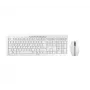 Klawiatura CHERRY Stream Desktop Recharge, mysz w zestawie, uniwersalna, bezprzewodowa RF, QWERTZ, niemiecka, szara