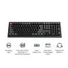 Mechaniczna klawiatura pełnowymiarowa Keychron V6 Ultra 8K — QWERTY, Bluetooth, RGB, Czarny